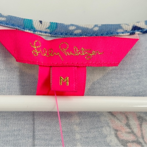 NWT Lilly Pulitzer Jessalynne Romper In Blue Peri Lapis Lantern size M - Picture 5 of 7